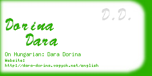 dorina dara business card